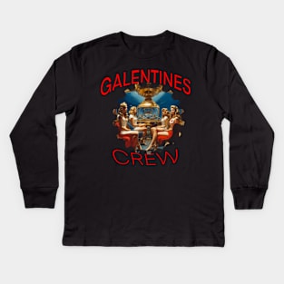 Galentines crew air crew Kids Long Sleeve T-Shirt